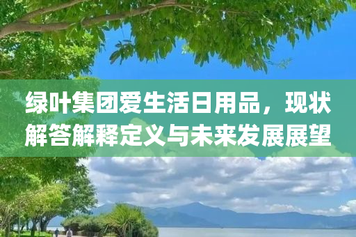 绿叶集团爱生活日用品，现状解答解释定义与未来发展展望