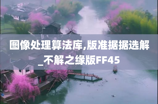 图像处理算法库,版准据据选解_不解之缘版FF45