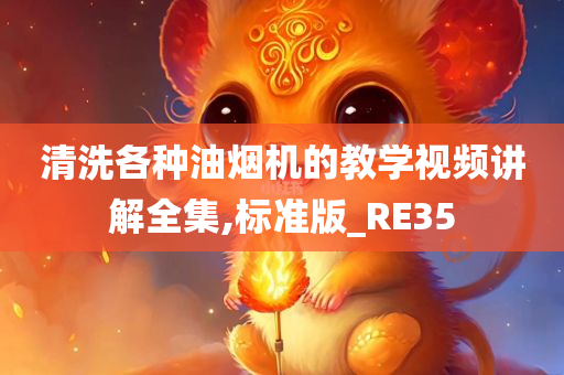 清洗各种油烟机的教学视频讲解全集,标准版_RE35