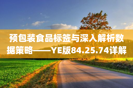 预包装食品标签与深入解析数据策略——YE版84.25.74详解