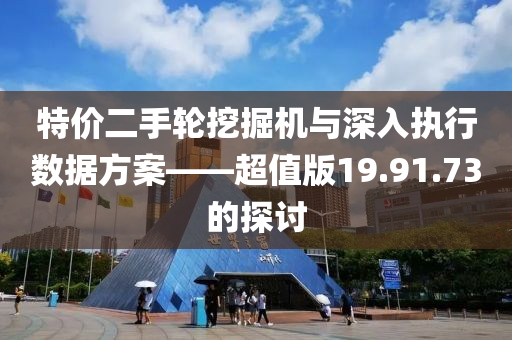 特价二手轮挖掘机与深入执行数据方案——超值版19.91.73的探讨