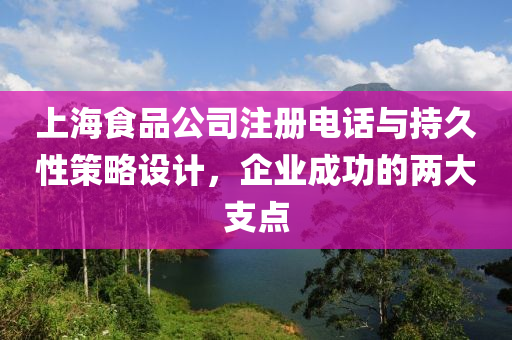 上海食品公司注册电话与持久性策略设计，企业成功的两大支点