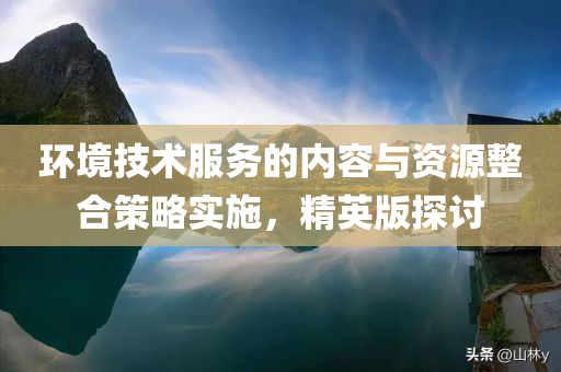 环境技术服务的内容与资源整合策略实施，精英版探讨