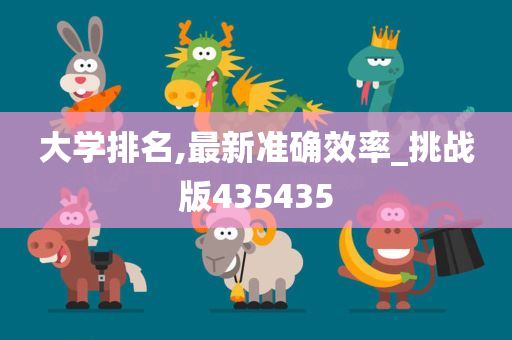 大学排名,最新准确效率_挑战版435435