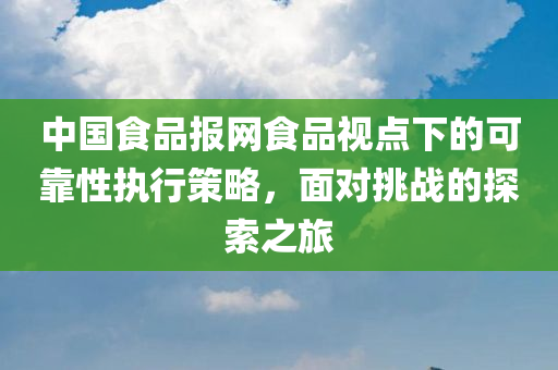 中国食品报网食品视点下的可靠性执行策略，面对挑战的探索之旅