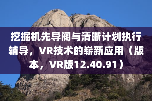 挖掘机先导阀与清晰计划执行辅导，VR技术的崭新应用（版本，VR版12.40.91）