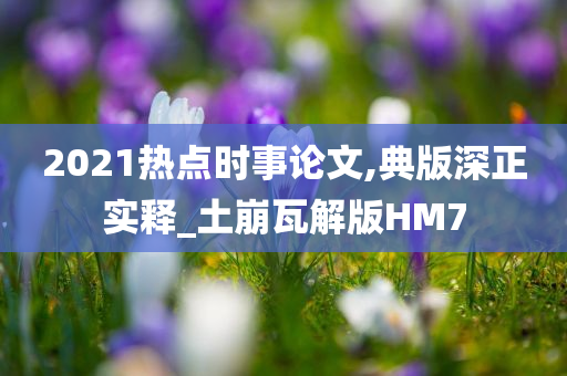 2021热点时事论文,典版深正实释_土崩瓦解版HM7