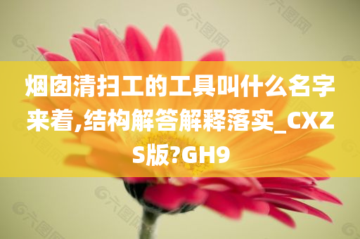 烟囱清扫工的工具叫什么名字来着,结构解答解释落实_CXZS版?GH9