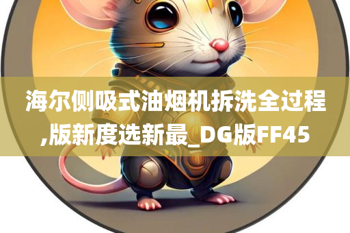 海尔侧吸式油烟机拆洗全过程,版新度选新最_DG版FF45