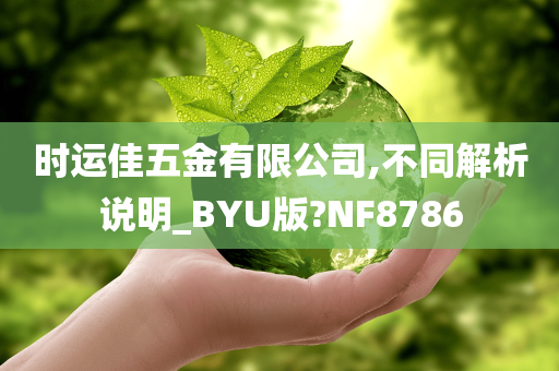 时运佳五金有限公司,不同解析说明_BYU版?NF8786