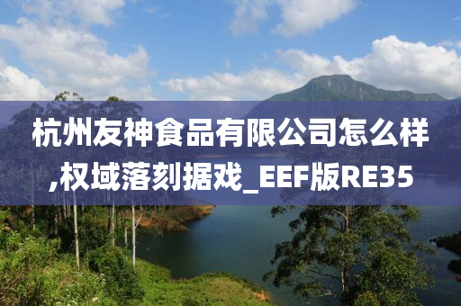 杭州友神食品有限公司怎么样,权域落刻据戏_EEF版RE35