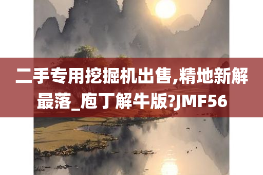 二手专用挖掘机出售,精地新解最落_庖丁解牛版?JMF56