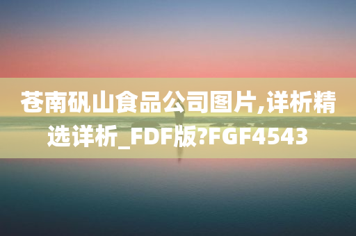 苍南矾山食品公司图片,详析精选详析_FDF版?FGF4543