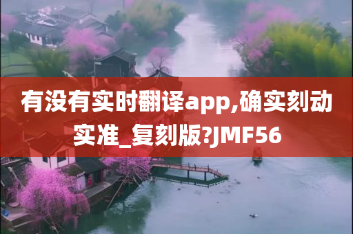 有没有实时翻译app,确实刻动实准_复刻版?JMF56