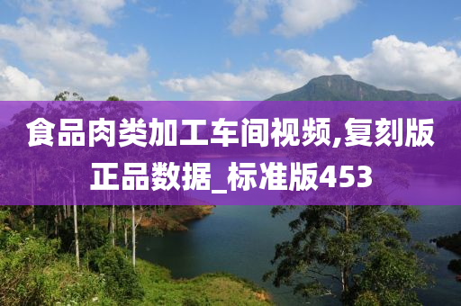 食品肉类加工车间视频,复刻版正品数据_标准版453