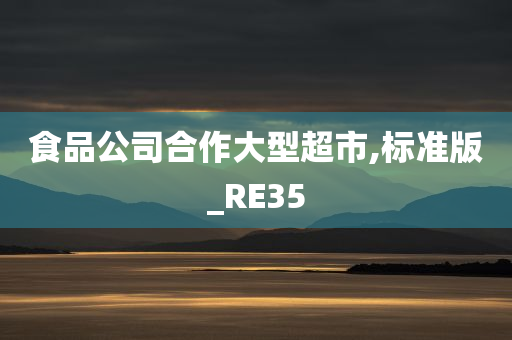 食品公司合作大型超市,标准版_RE35