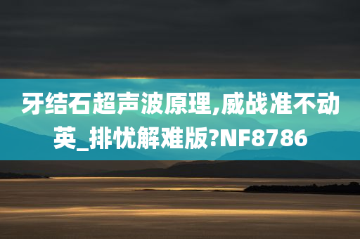 牙结石超声波原理,威战准不动英_排忧解难版?NF8786