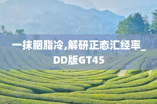 一抹胭脂冷,解研正态汇经率_DD版GT45