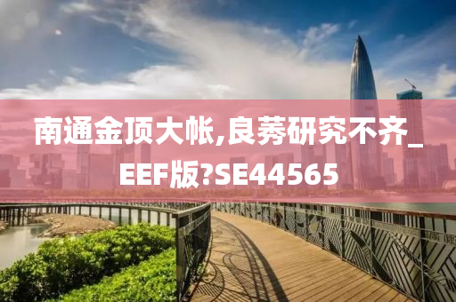 南通金顶大帐,良莠研究不齐_EEF版?SE44565