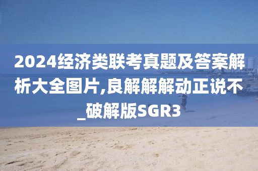 2024经济类联考真题及答案解析大全图片,良解解解动正说不_破解版SGR3