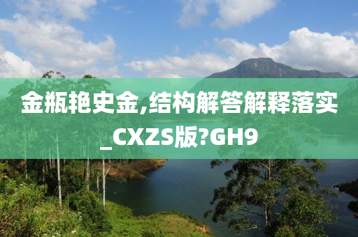 金瓶艳史金,结构解答解释落实_CXZS版?GH9