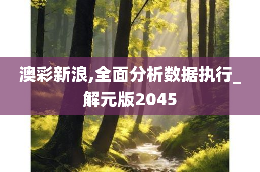 澳彩新浪,全面分析数据执行_解元版2045