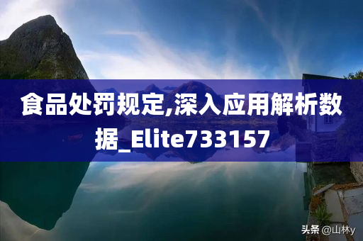 食品处罚规定,深入应用解析数据_Elite733157