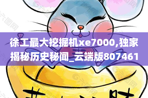 徐工最大挖掘机xe7000,独家揭秘历史秘闻_云端版807461