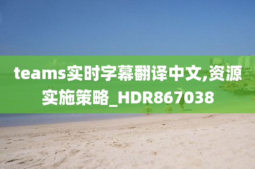 teams实时字幕翻译中文,资源实施策略_HDR867038