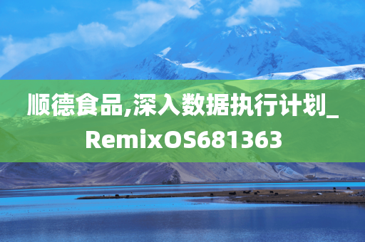 顺德食品,深入数据执行计划_RemixOS681363