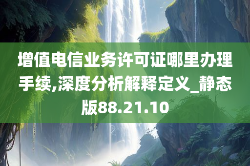 增值电信业务许可证哪里办理手续,深度分析解释定义_静态版88.21.10