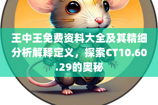 王中王免费资料大全及其精细分析解释定义，探索CT10.60.29的奥秘