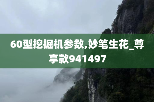 60型挖掘机参数,妙笔生花_尊享款941497