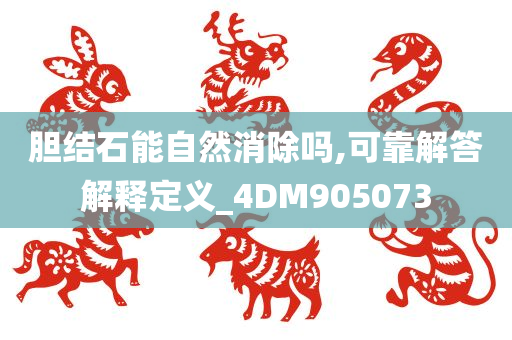 胆结石能自然消除吗,可靠解答解释定义_4DM905073