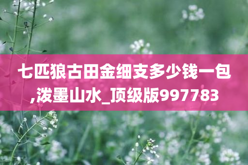 七匹狼古田金细支多少钱一包,泼墨山水_顶级版997783