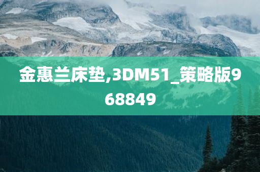 金惠兰床垫,3DM51_策略版968849