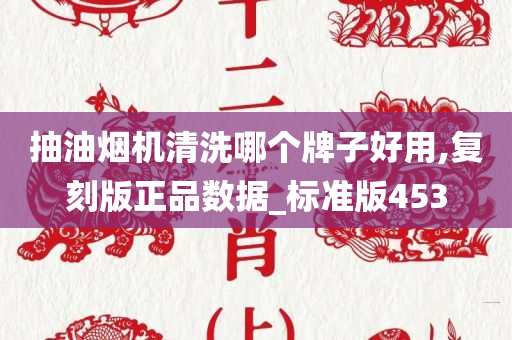 抽油烟机清洗哪个牌子好用,复刻版正品数据_标准版453