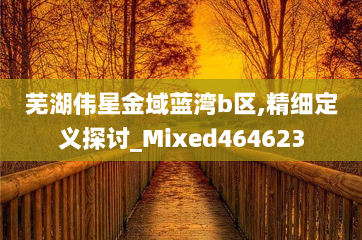 芜湖伟星金域蓝湾b区,精细定义探讨_Mixed464623