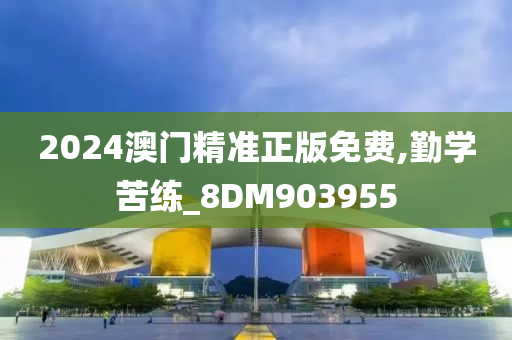 2024澳门精准正版免费,勤学苦练_8DM903955