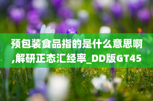 预包装食品指的是什么意思啊,解研正态汇经率_DD版GT45