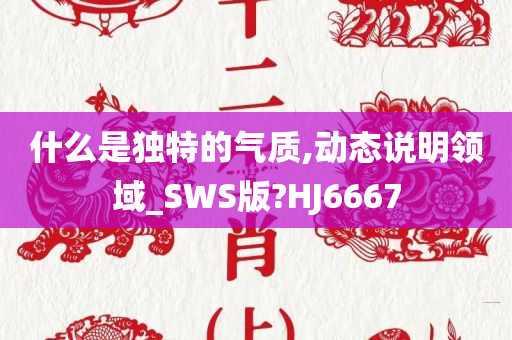 什么是独特的气质,动态说明领域_SWS版?HJ6667