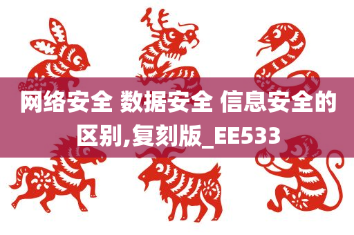 网络安全 数据安全 信息安全的区别,复刻版_EE533