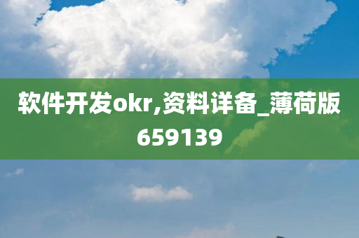 软件开发okr,资料详备_薄荷版659139