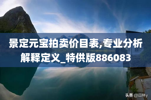 景定元宝拍卖价目表,专业分析解释定义_特供版886083