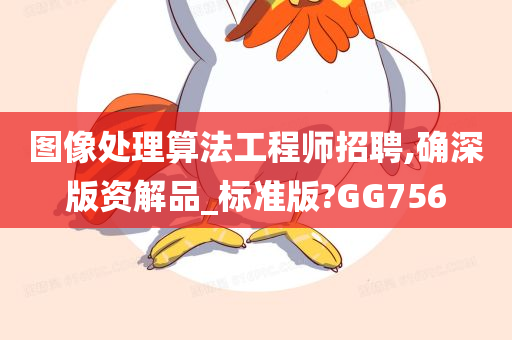 图像处理算法工程师招聘,确深版资解品_标准版?GG756