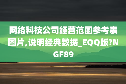 网络科技公司经营范围参考表图片,说明经典数据_EQQ版?NGF89