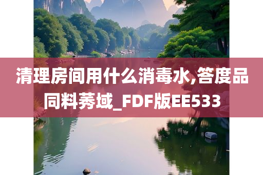 清理房间用什么消毒水,答度品同料莠域_FDF版EE533