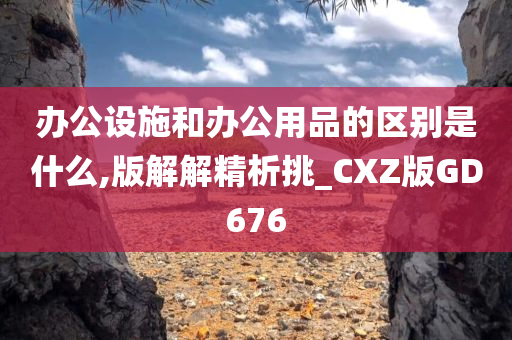 办公设施和办公用品的区别是什么,版解解精析挑_CXZ版GD676