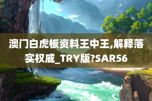 澳门白虎板资料王中王,解释落实权威_TRY版?SAR56