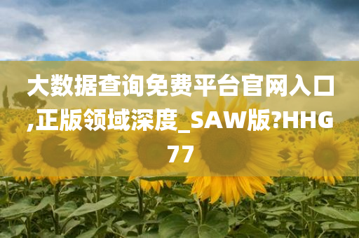 大数据查询免费平台官网入口,正版领域深度_SAW版?HHG77